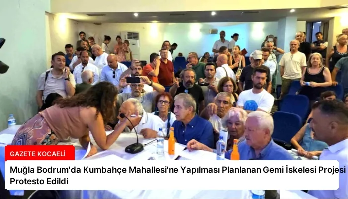 Muğla Bodrum’da Kumbahçe Mahallesi’ne Yapılması Planlanan Gemi İskelesi Projesi Protesto Edildi