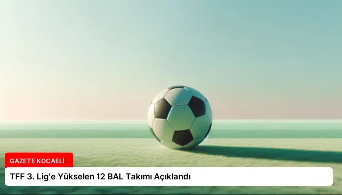 TFF 3. Lig’e Yükselen 12 BAL Takımı Açıklandı