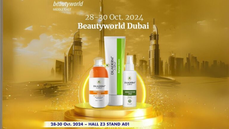 Duaderm Natural, Beautyworld Dubai Middle East 2024 Fuarında Türkiye’yi Temsil Ediyor!