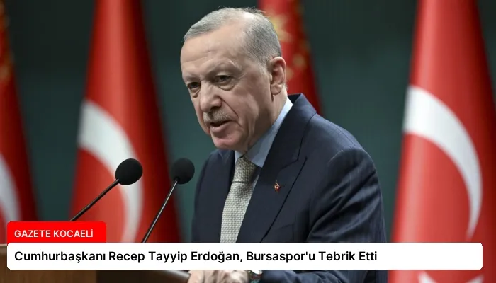 Cumhurbaşkanı Recep Tayyip Erdoğan, Bursaspor’u Tebrik Etti