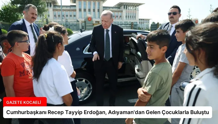 Cumhurbaşkanı Recep Tayyip Erdoğan, Adıyaman’dan Gelen Çocuklarla Buluştu