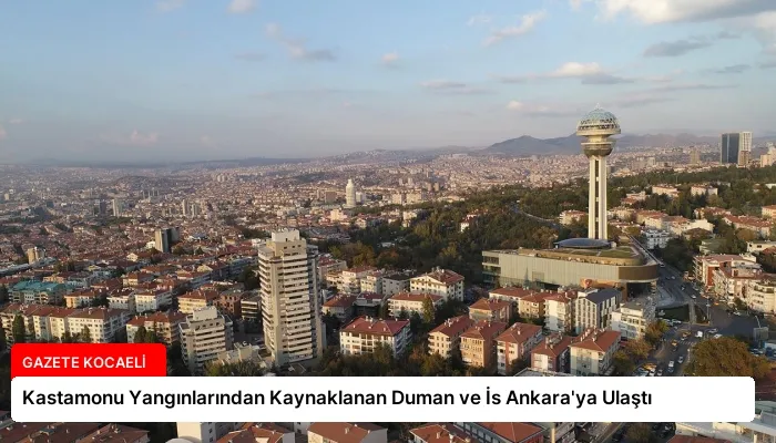 Kastamonu Yangınlarından Kaynaklanan Duman ve İs Ankara’ya Ulaştı
