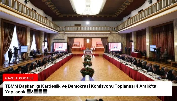 TBMM Başkanlığı Kardeşlik ve Demokrasi Komisyonu Toplantısı 4 Aralık’ta Yapılacak ⏬👇