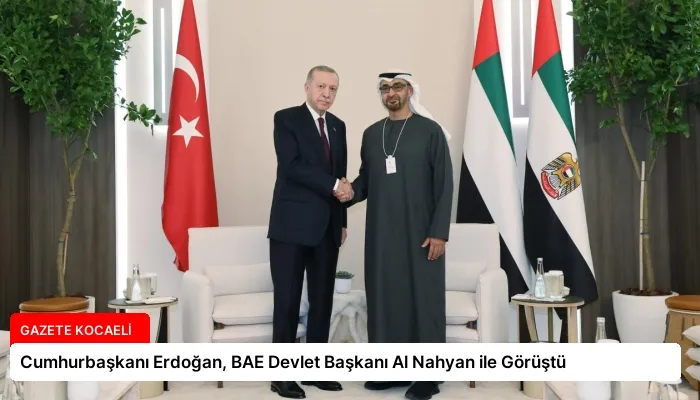 Cumhurbaşkanı Erdoğan, BAE Devlet Başkanı Al Nahyan ile Görüştü