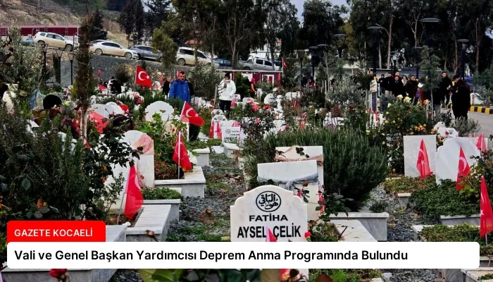 Vali ve Genel Başkan Yardımcısı Deprem Anma Programında Bulundu