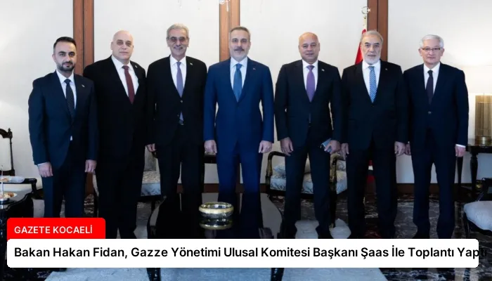 Bakan Hakan Fidan, Gazze Yönetimi Ulusal Komitesi Başkanı Şaas İle Toplantı Yaptı