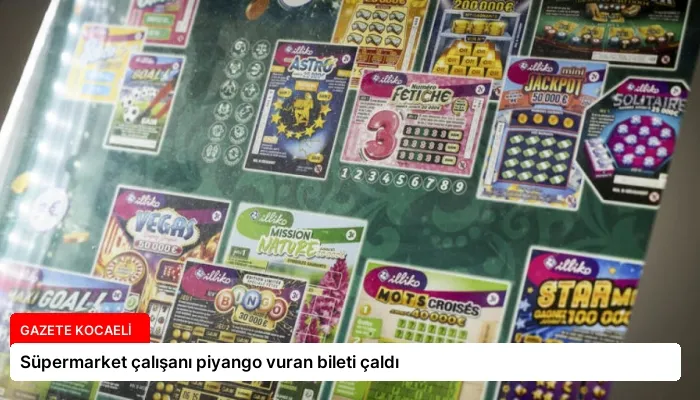 Süpermarket çalışanı piyango vuran bileti çaldı