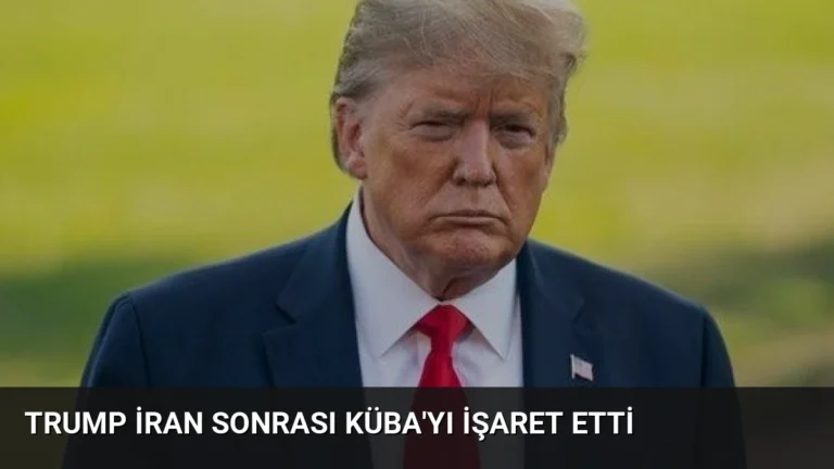 Trump İran Sonrası Küba’yı İşaret Etti