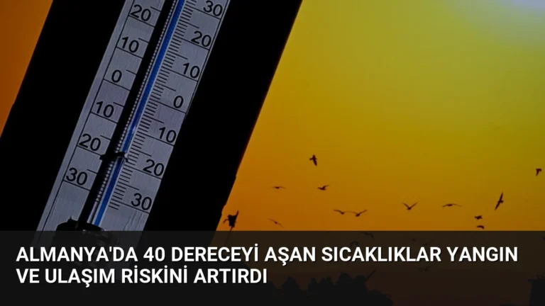 Almanya’da 40 Dereceyi Aşan Sıcaklıklar Yangın ve Ulaşım Riskini Artırdı