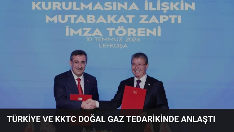 Türkiye ve KKTC Doğal Gaz Tedarikinde Anlaştı