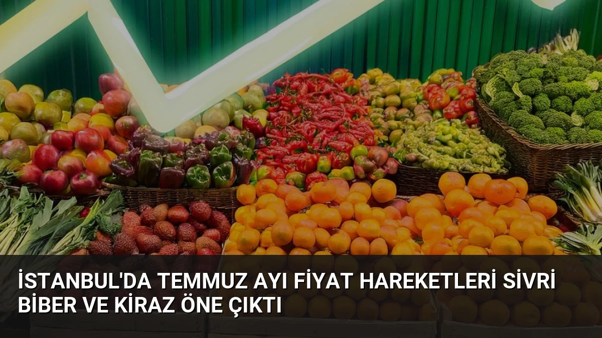 İstanbul’da Temmuz Ayı Fiyat Hareketleri Sivri Biber ve Kiraz Öne Çıktı
