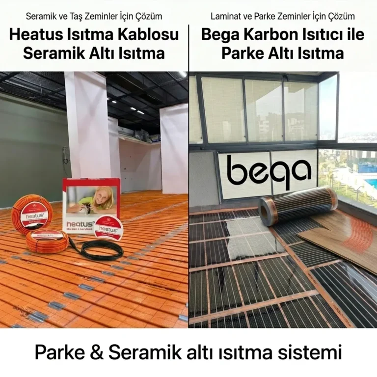 Elektrikli Yerden Isıtma Seramik ve Parke Zeminler İçin En Verimli Çözümler