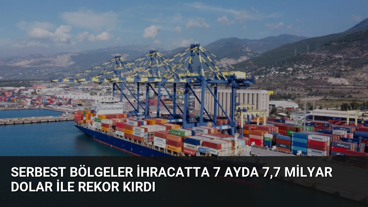 Serbest Bölgeler İhracatta 7 Ayda 7,7 Milyar Dolar ile Rekor Kırdı