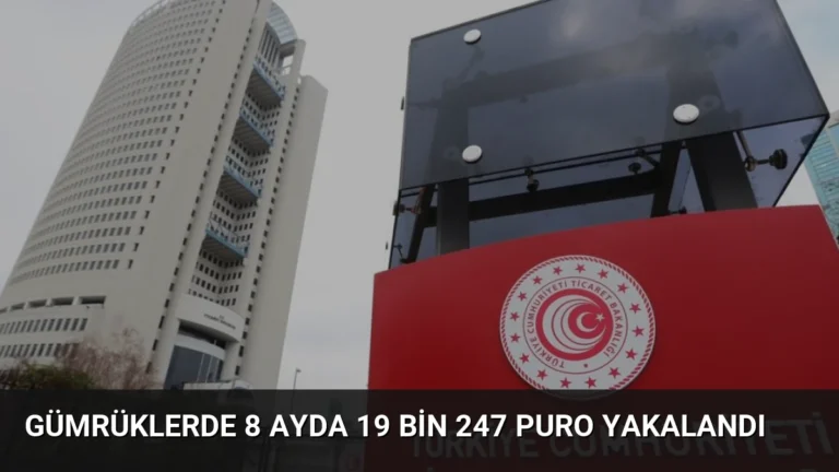 Gümrüklerde 8 Ayda 19 Bin 247 Puro Yakalandı