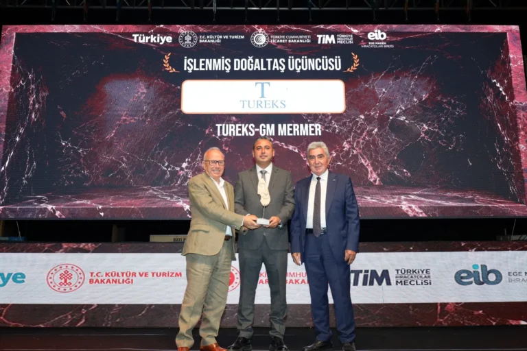 Tureks’e Doğal Taş İhracatında 4 Ödül Birden