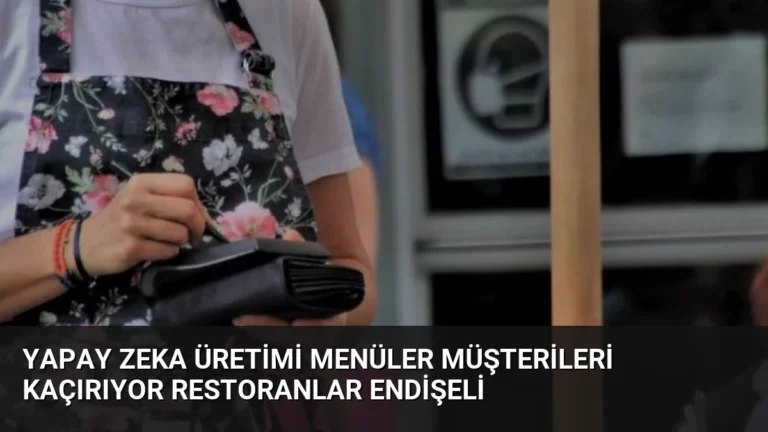 Yapay Zeka Üretimi Menüler Müşterileri Kaçırıyor Restoranlar Endişeli