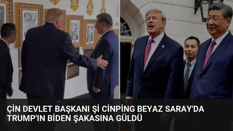 Çin Devlet Başkanı Şi Cinping Beyaz Saray’da Trump’ın Biden Şakasına Güldü
