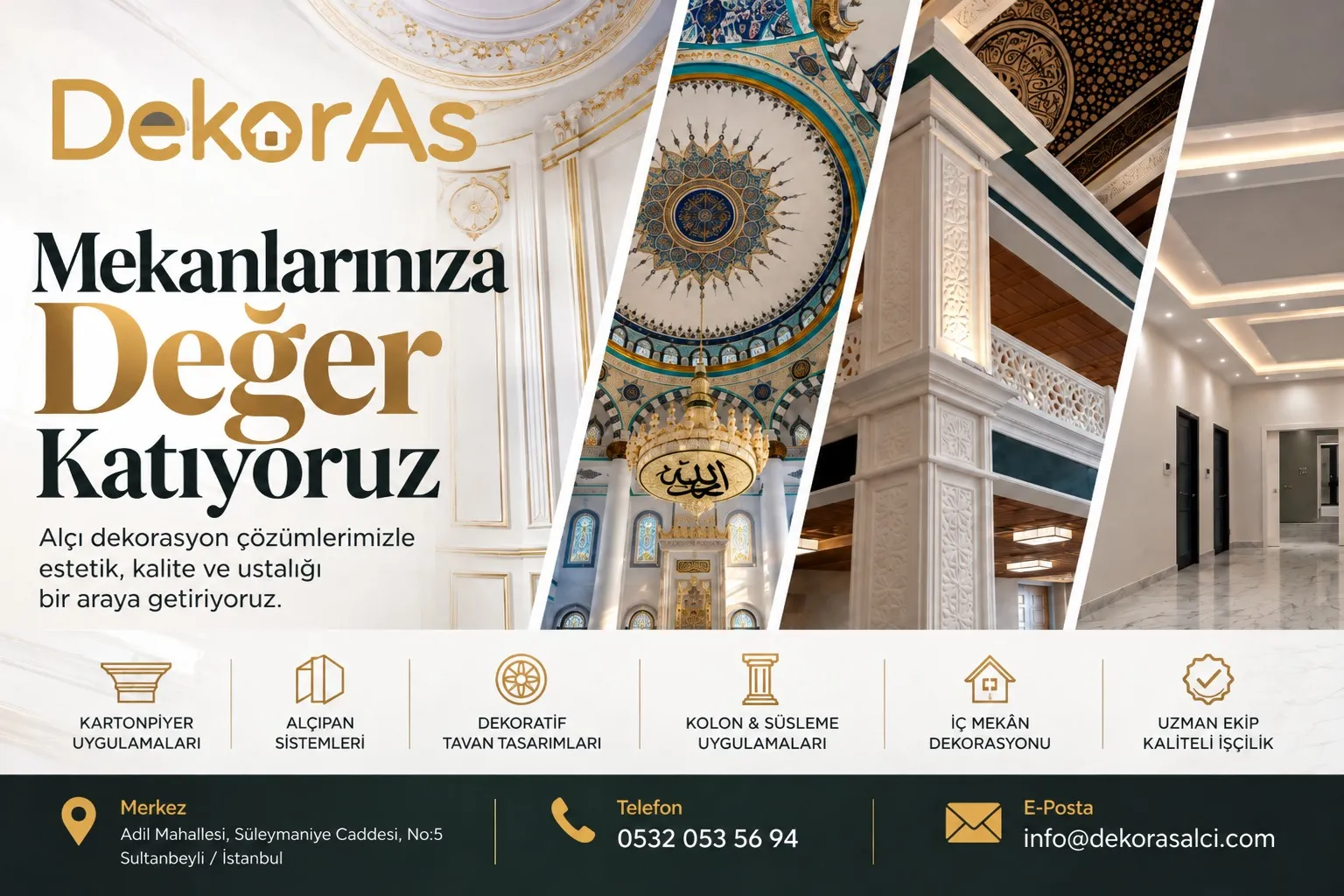 Patina ve Varak Uygulamalarıyla İç Mekânlarda Klasik Zarafet