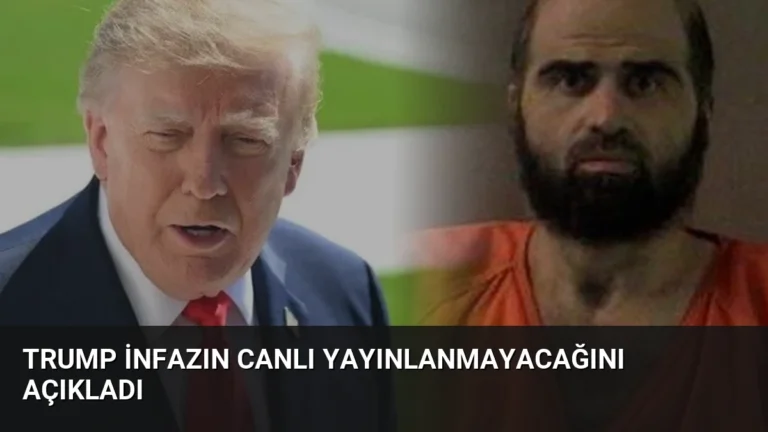 Trump İnfazın Canlı Yayınlanmayacağını Açıkladı